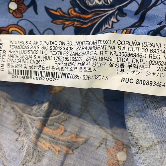 NWT ZARA FLORAL PEPLUM TOP - Picture 6 of 6